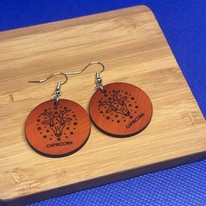 Capricorn Zodiac Sign Earrings